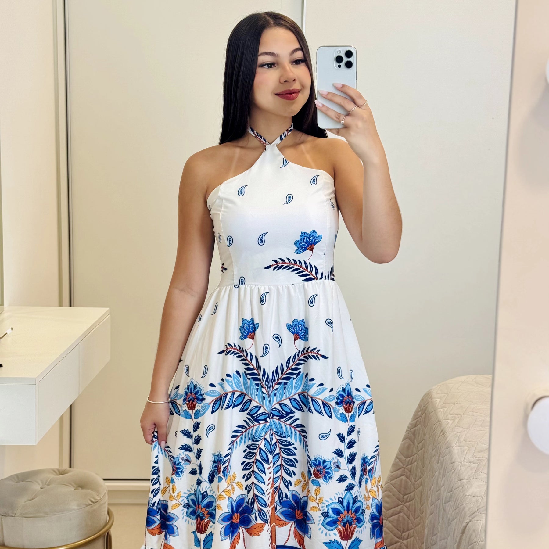 Vestido Longo Estampado Isabela *OUTLET*