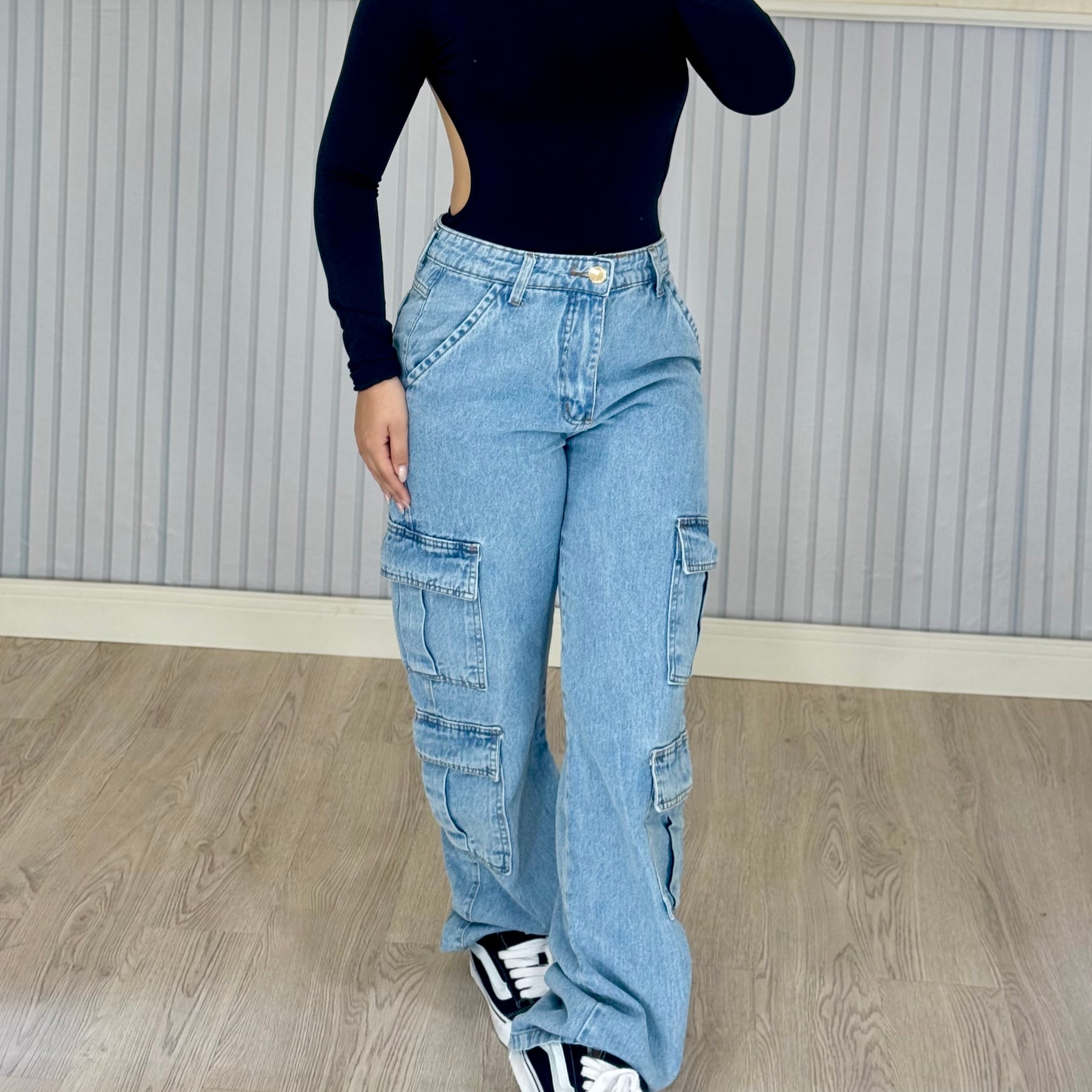 Wide Leg Cargo 4 Bolsos