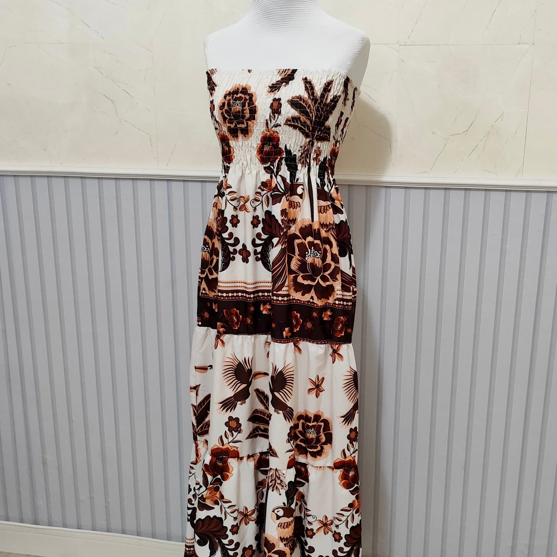 Vestido Longo Lastex Lauren