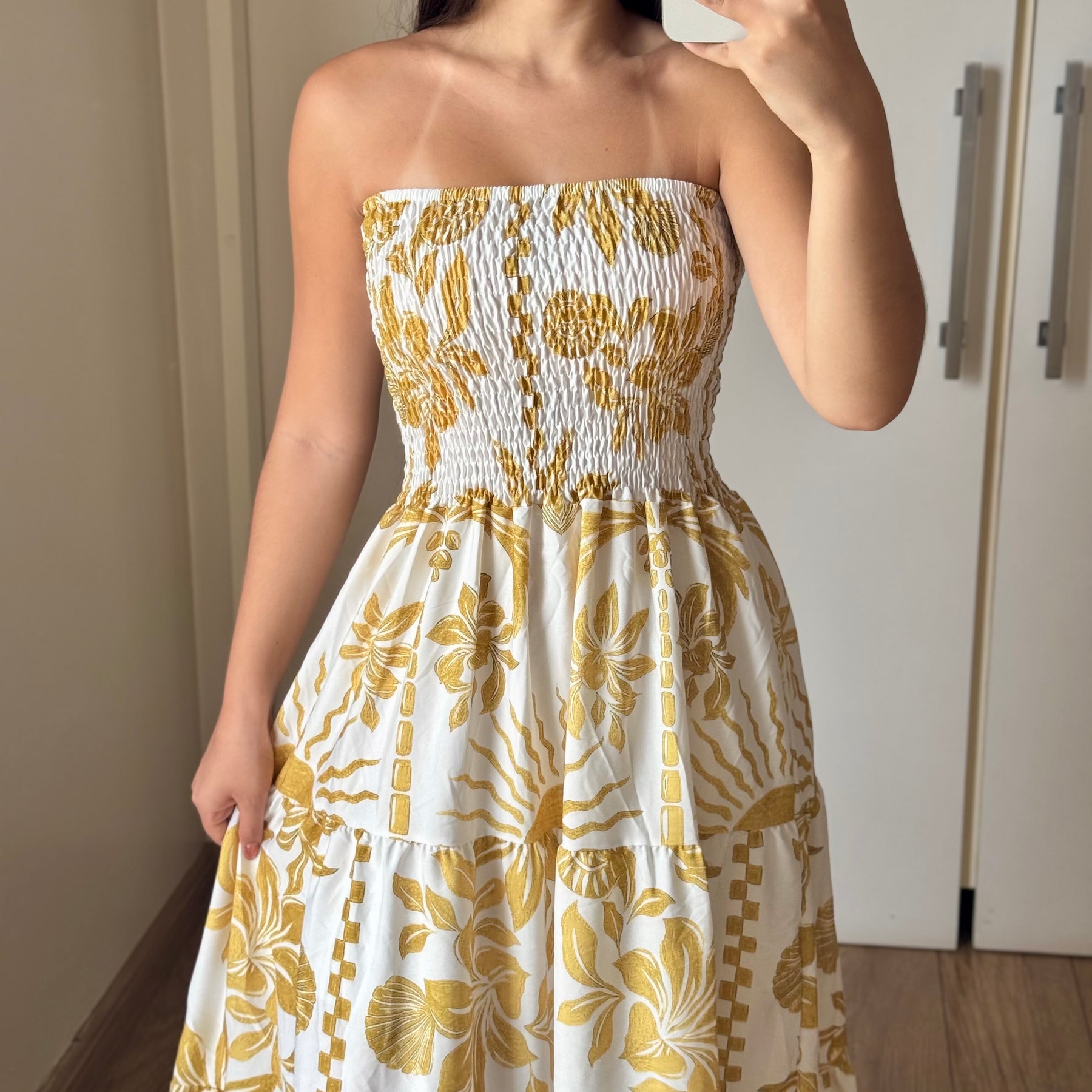 Vestido Longo Lastex Lauren