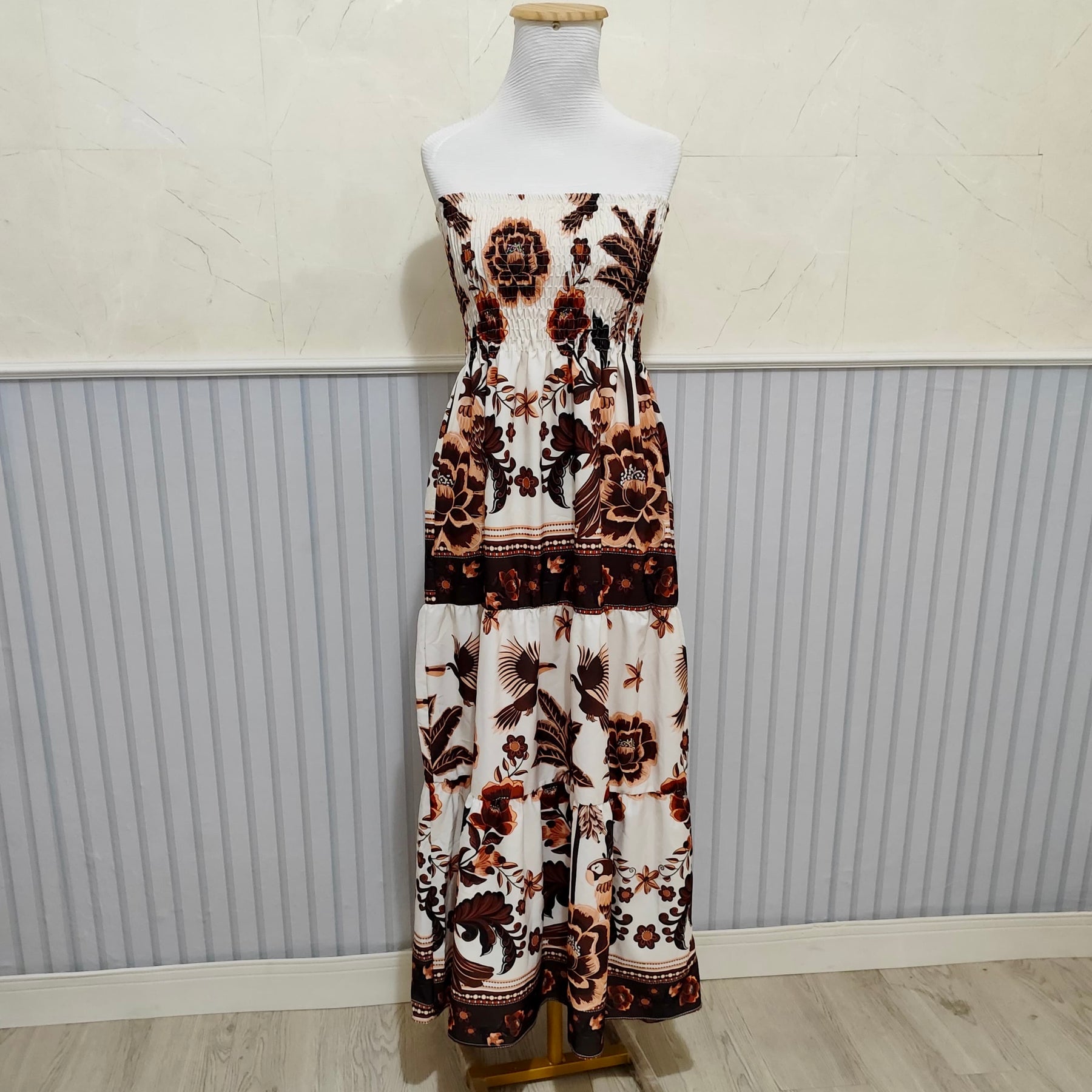 Vestido Longo Lastex Lauren