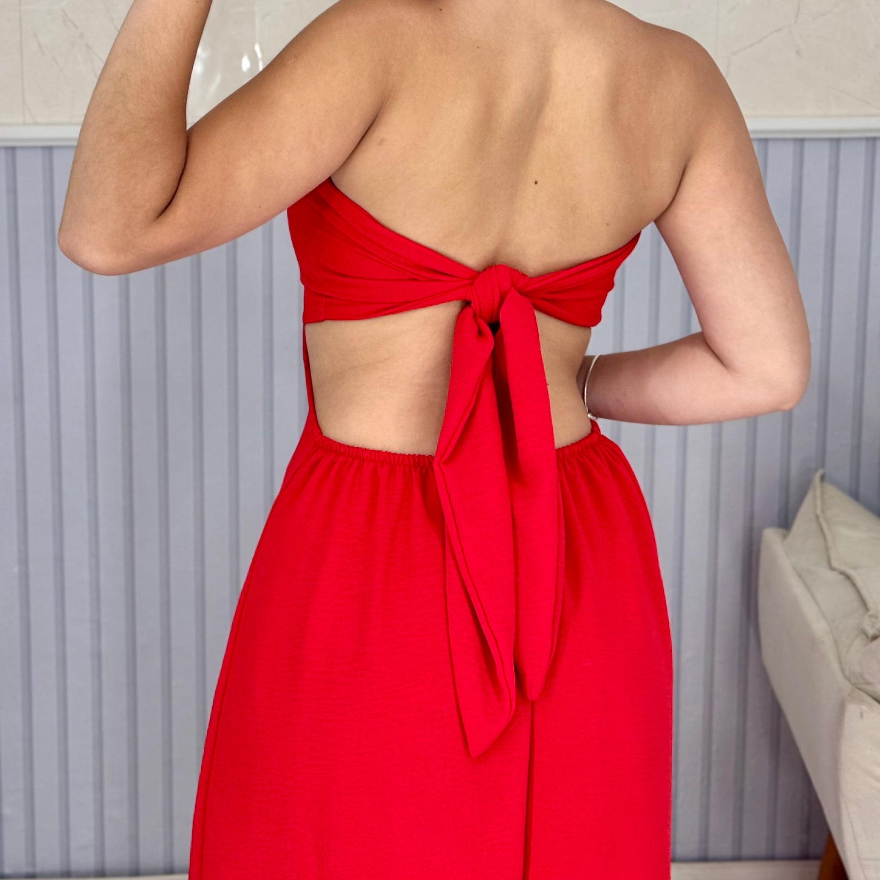 Vestido Longo Mariana Com Decote Frontal