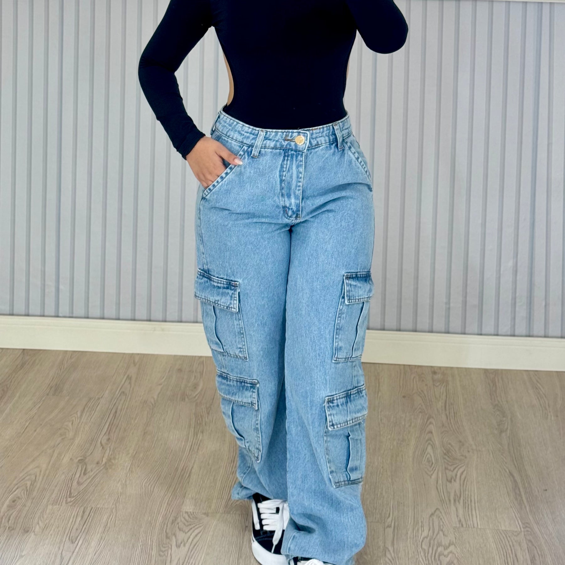 Wide Leg Cargo 4 Bolsos