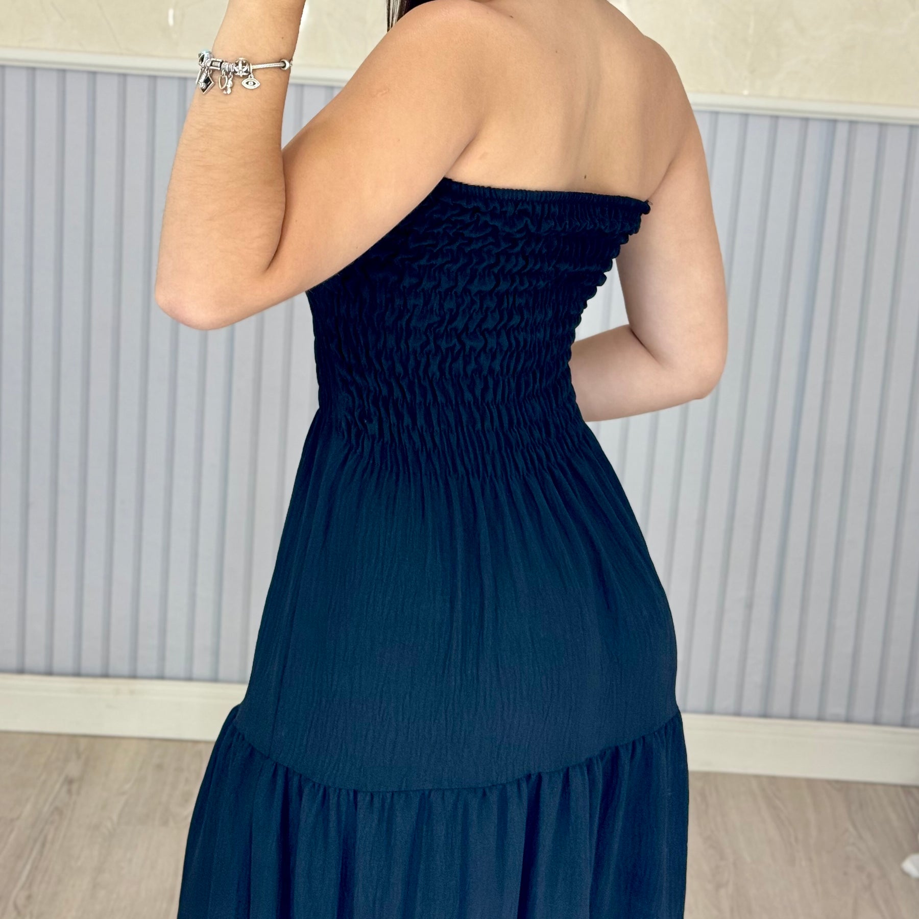 Vestido Longo Lastex Lauren