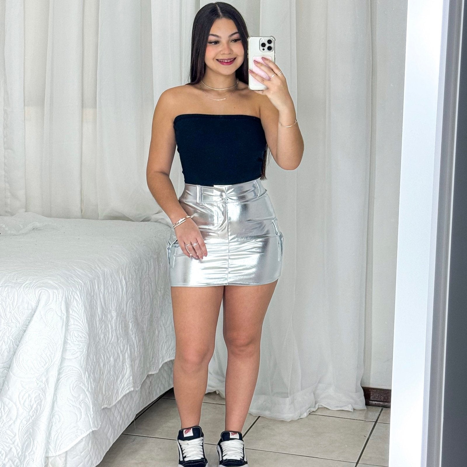 saia feminina, saia jeans, saia midi, saia curta, saia, saia metalizada