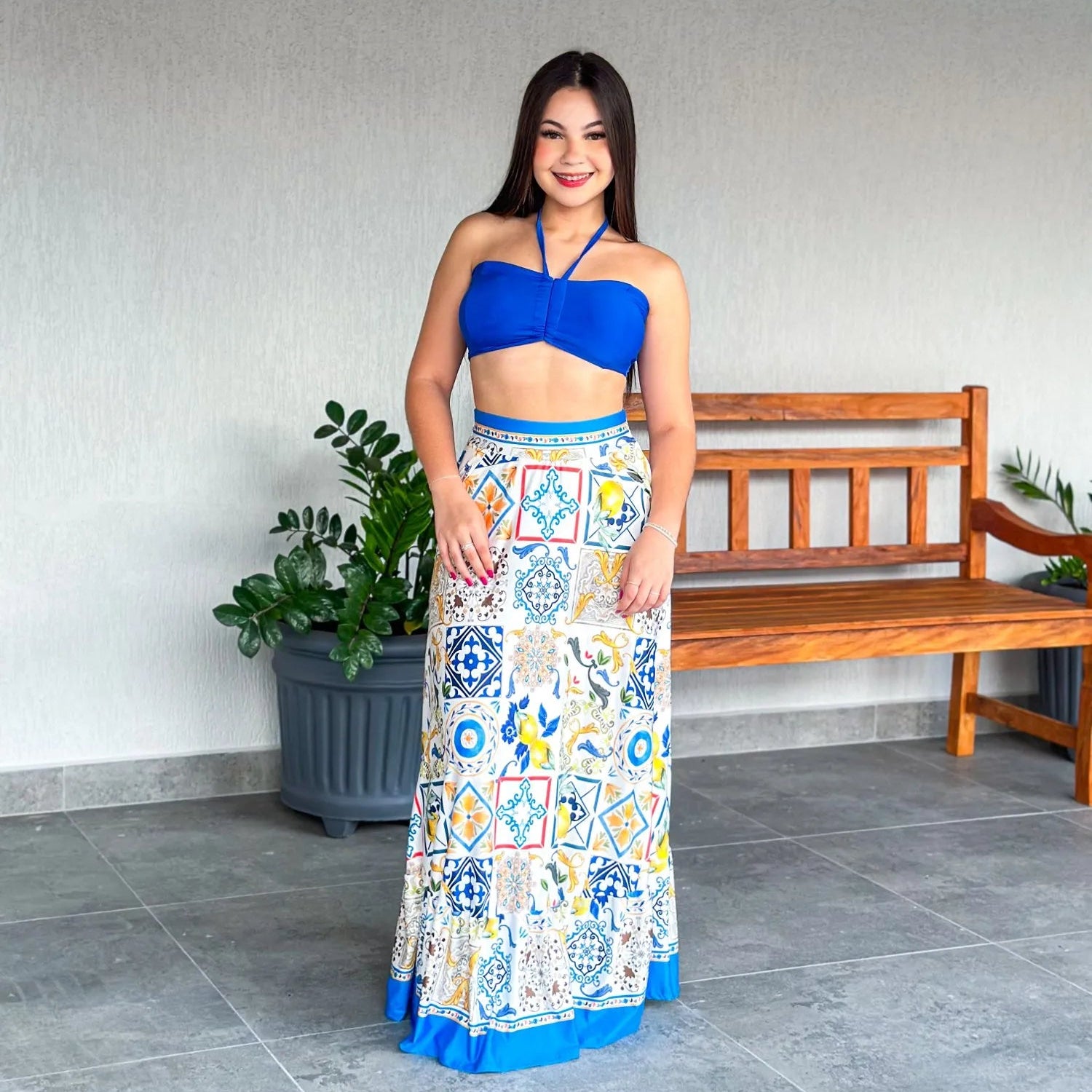 conjunto feminino, conjunto cropped e saia, conjunto cropped e kimono, conjunto para festa, conjunto de verão feminino, conjunto casual feminino