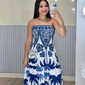 Vestido Longo Lastex Lauren