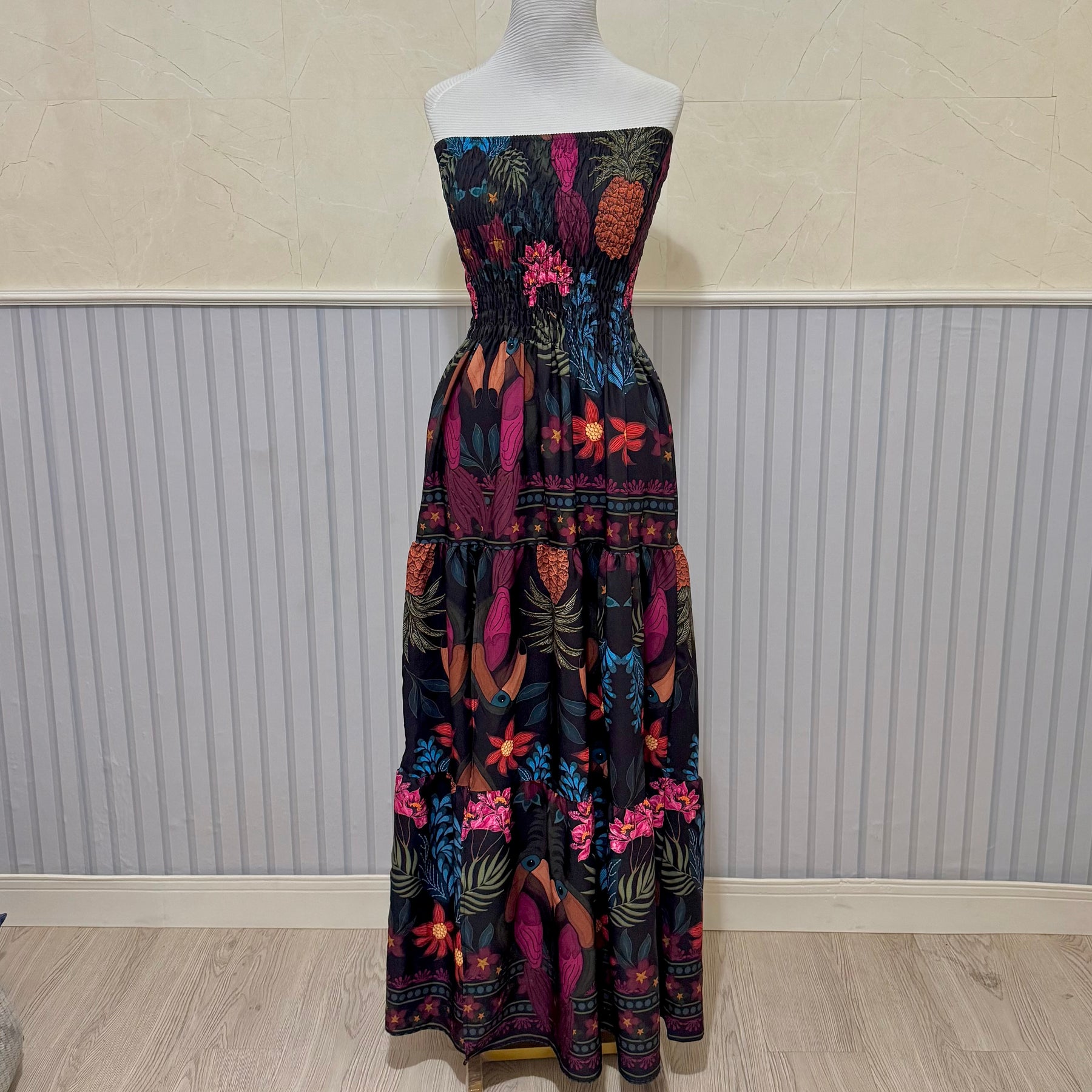 Vestido Longo Lastex Lauren