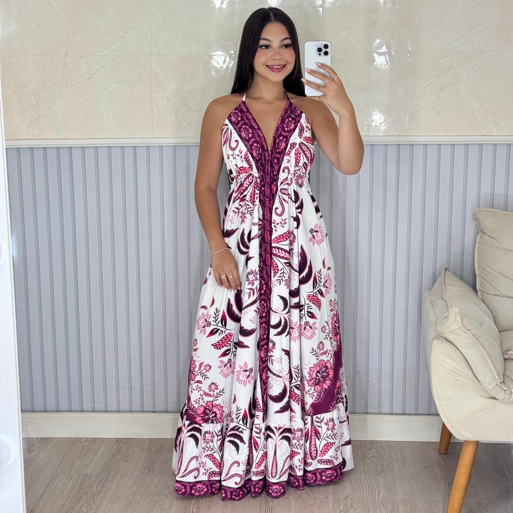 Vestido Indiano Longo Lara