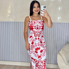 Vestido Canelado Max Midi Valen