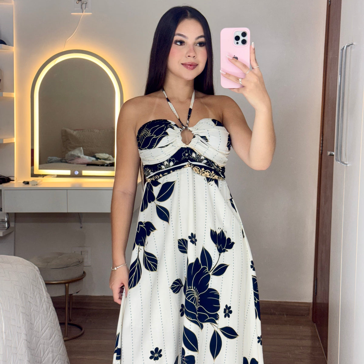 Vestido Longo Forrado Mariana