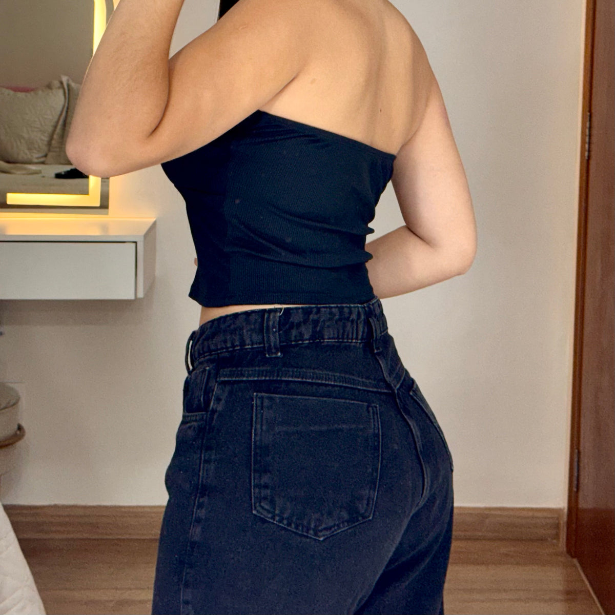 Cropped Canelado Tomara que Caia July