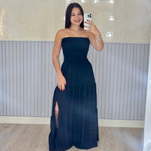 Vestido Longo Lastex Lauren