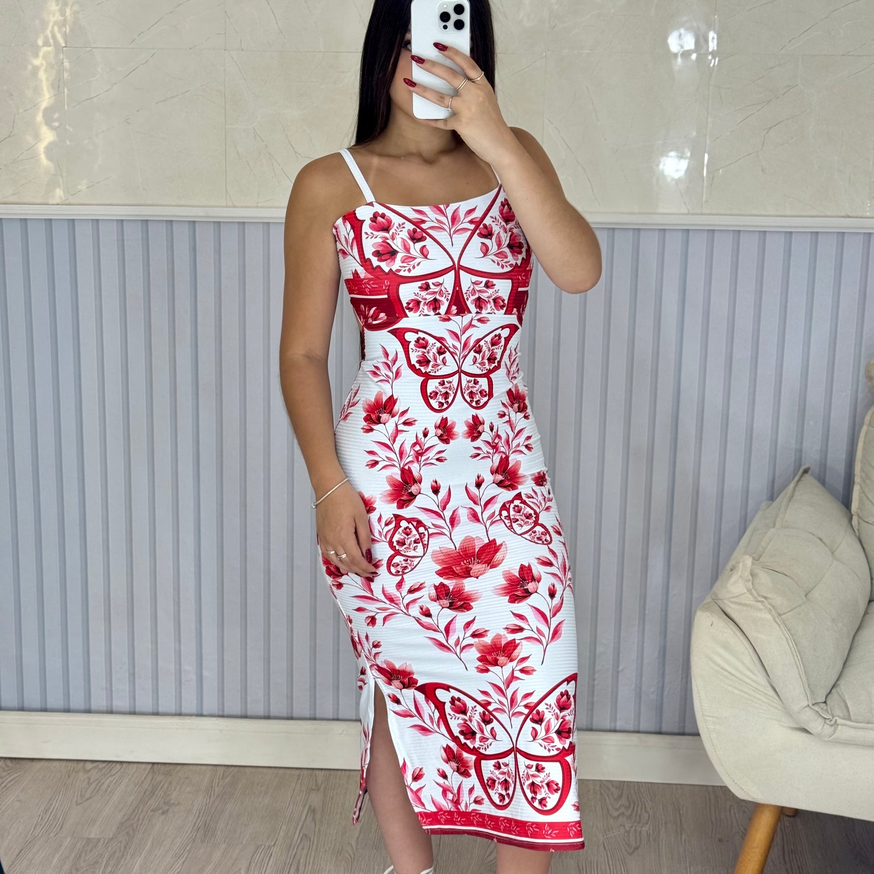 Vestido Canelado Max Midi Valen