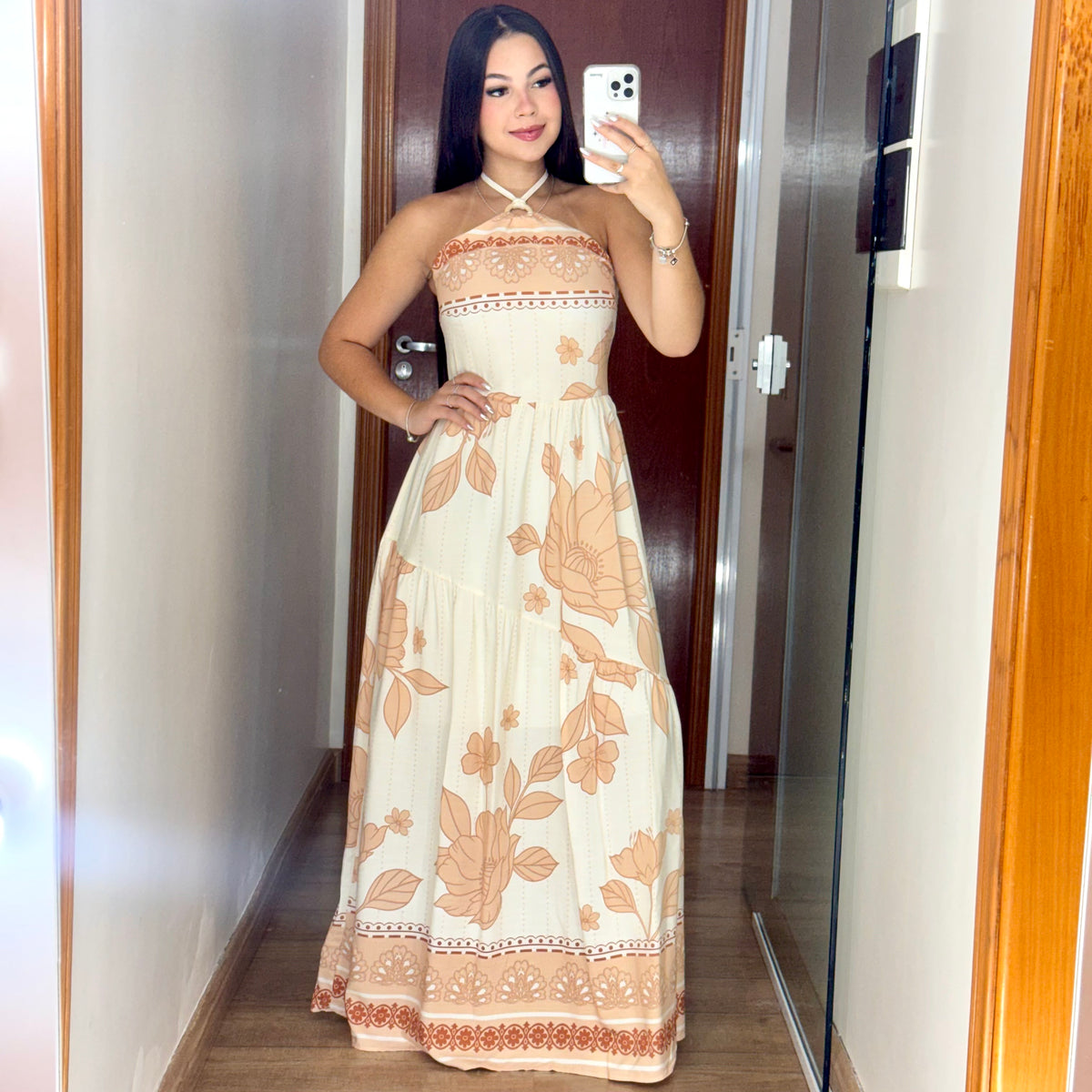 Vestido Longo Forrado Isabele