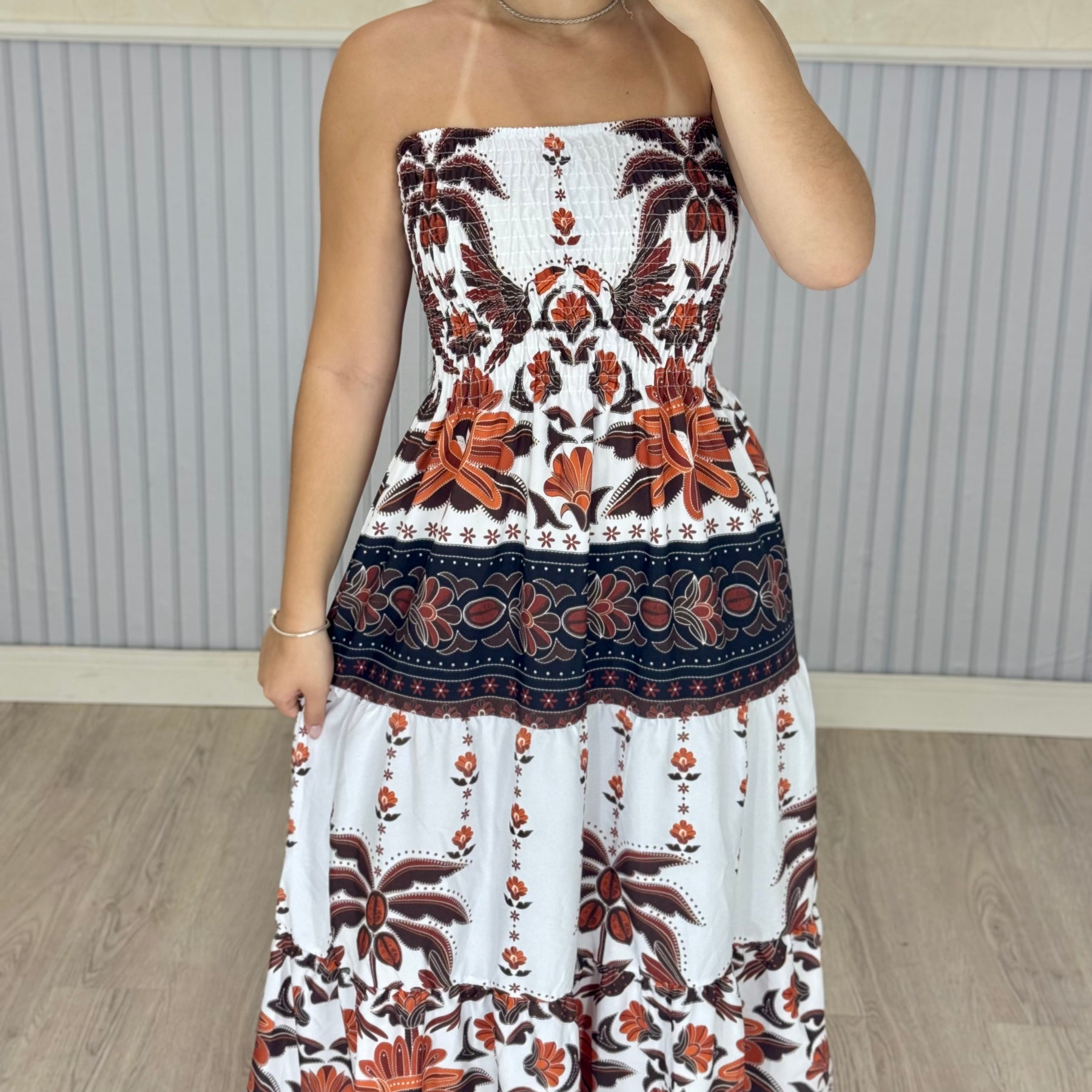 Vestido Longo Lastex Lauren