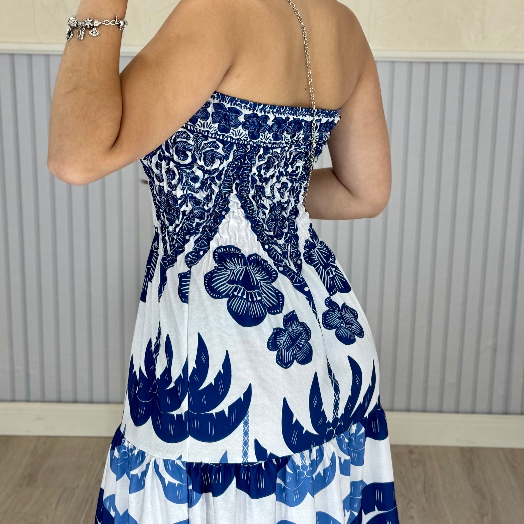 Vestido Longo Lastex Lauren