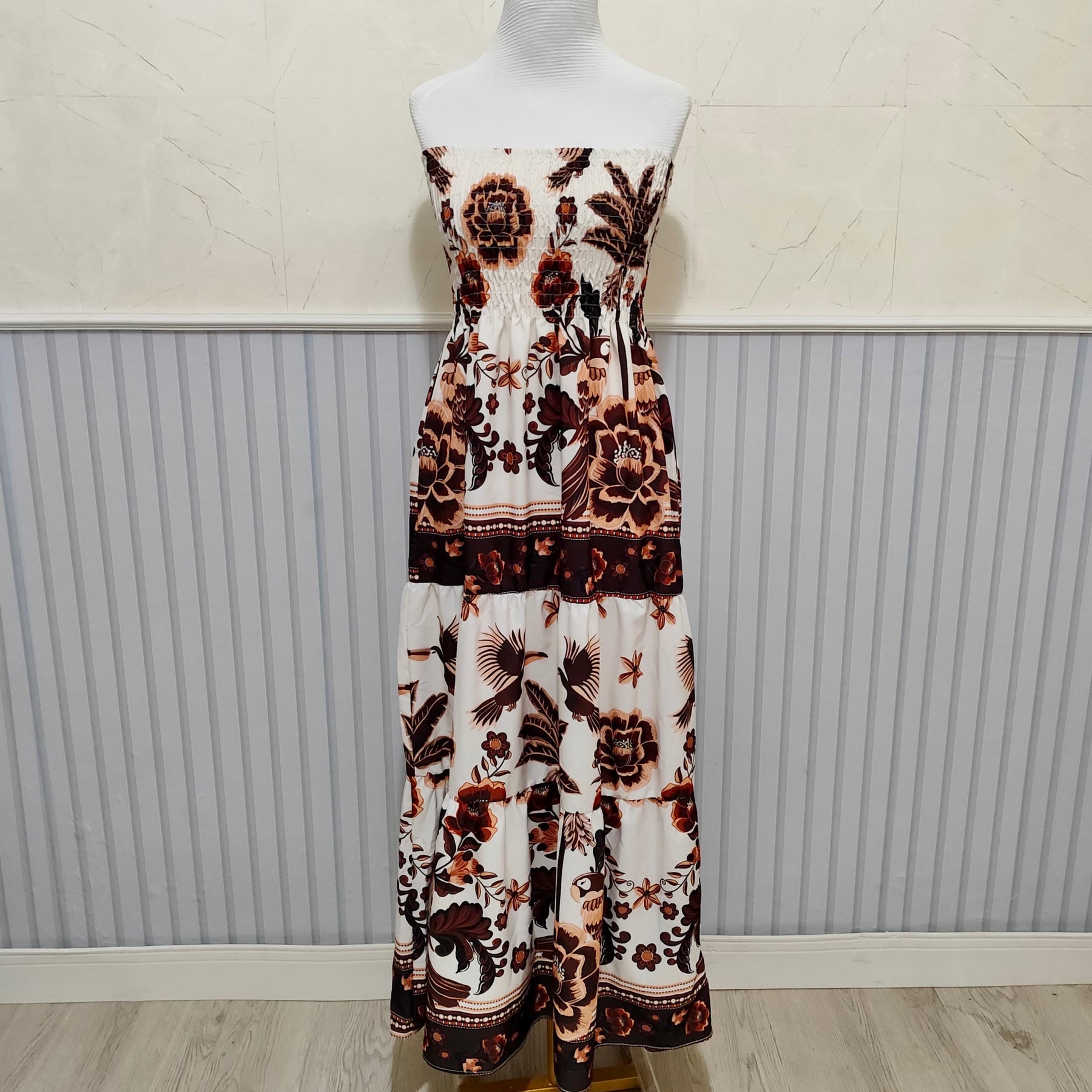 Vestido Longo Lastex Lauren