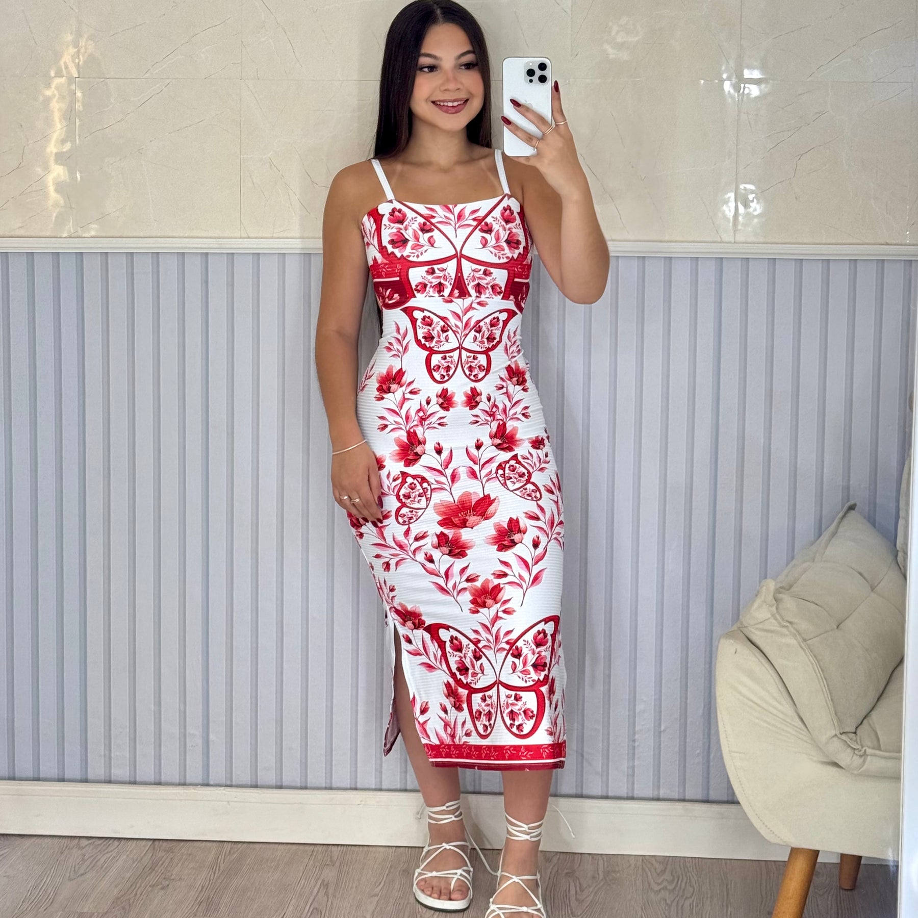 Vestido Canelado Max Midi Valen