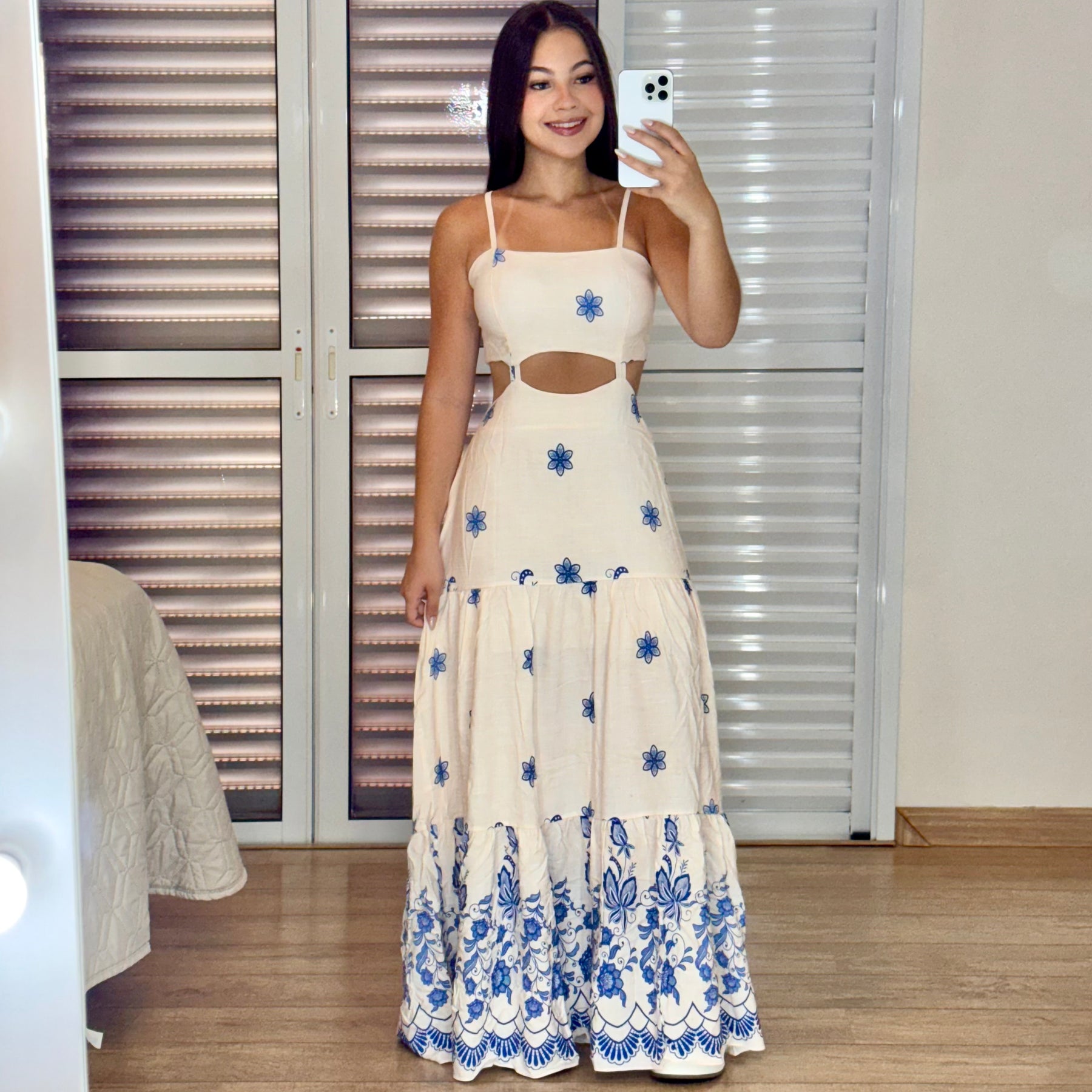 Vestido Longo Estampado Camile