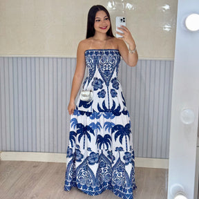 Vestido Longo Lastex Lauren