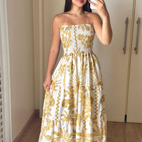 Vestido Longo Lastex Lauren