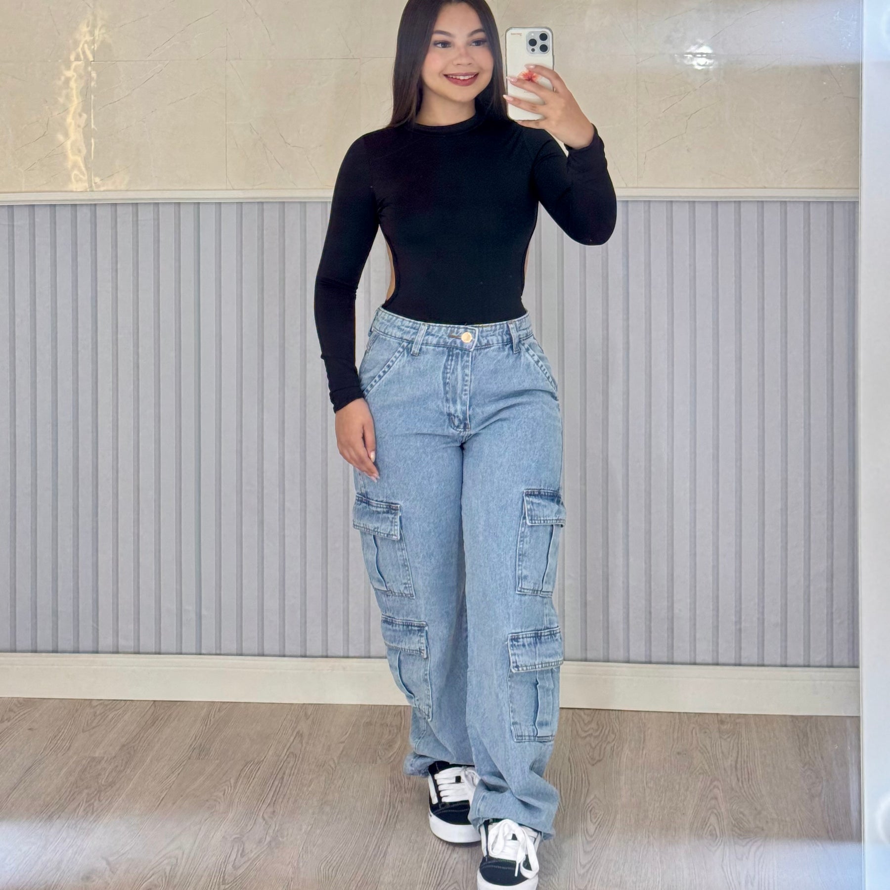 Wide Leg Cargo 4 Bolsos