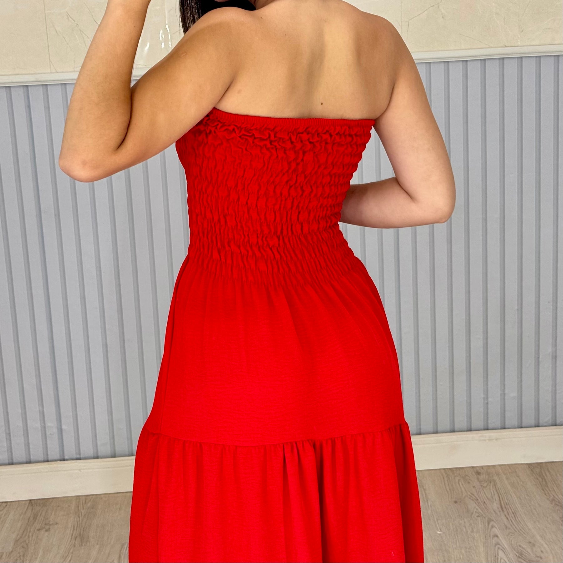 Vestido Longo Lastex Lauren