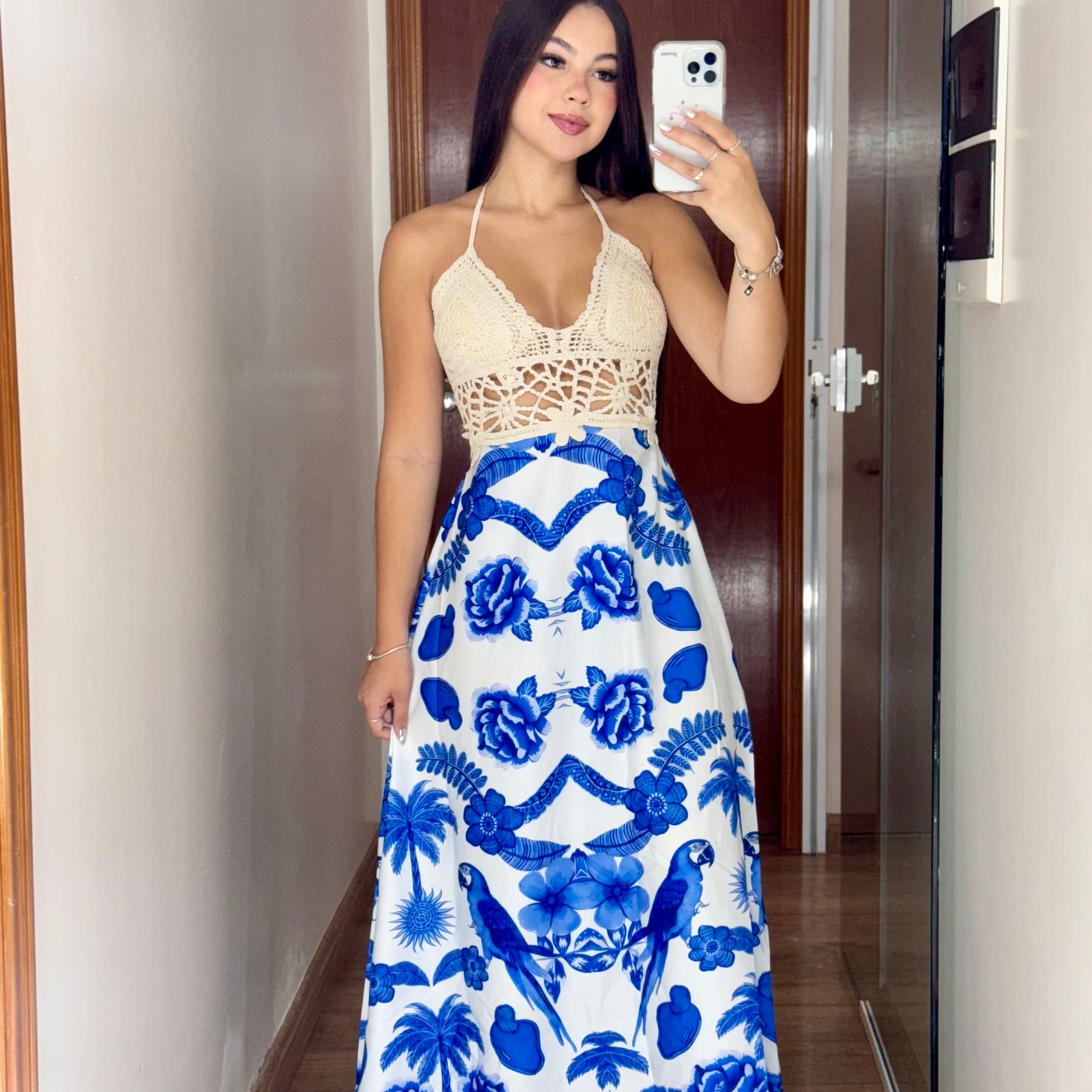 Vestido Crochê Max Midi Duda