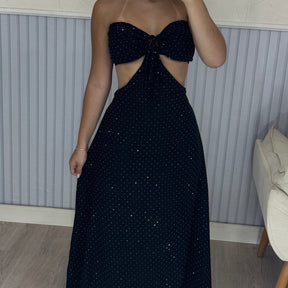 Vestido Longo Tomara Que Caia Strass Íris