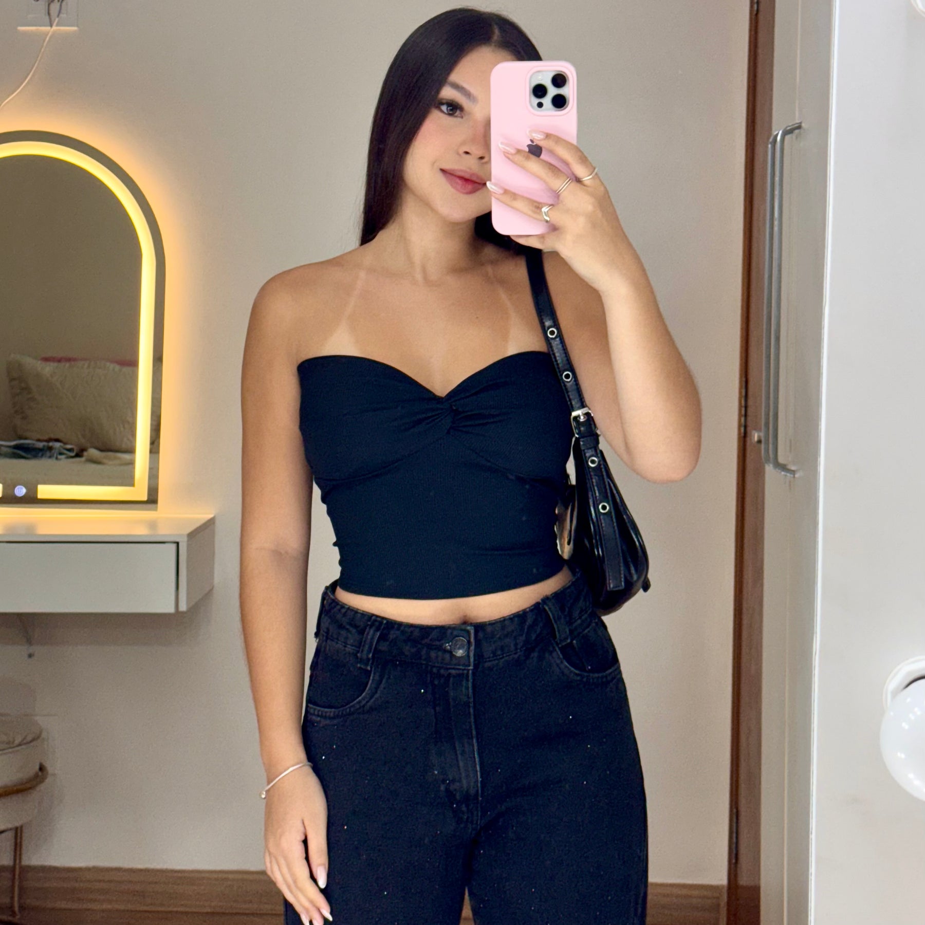 Cropped Canelado Tomara que Caia July
