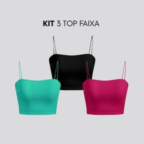 Kit 3 Top Faixa Basic
