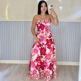 Vestido Longo Lastex Lauren