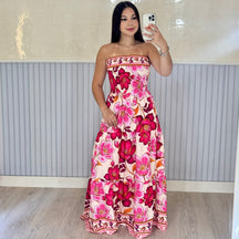 Vestido Longo Lastex Lauren