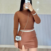 saia feminina, saia midi, saia curta, saia, saia de couro